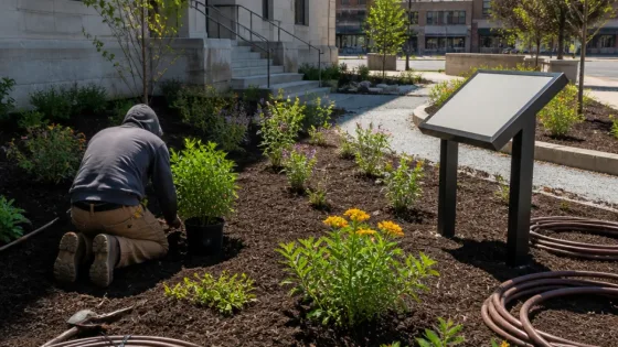 Texarkana Museum courtyard gets native plants, pollinator features funded by Arkansas grant